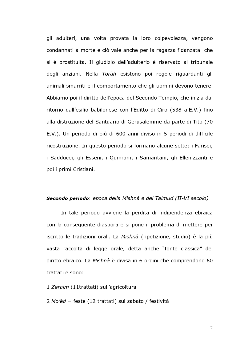Anteprima della tesi: Rilevanza civile del matrimonio ebraico, Pagina 3