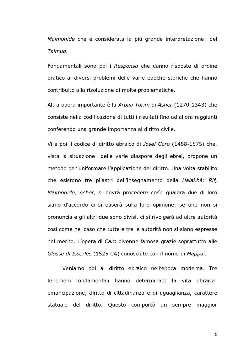 Anteprima della tesi: Rilevanza civile del matrimonio ebraico, Pagina 7