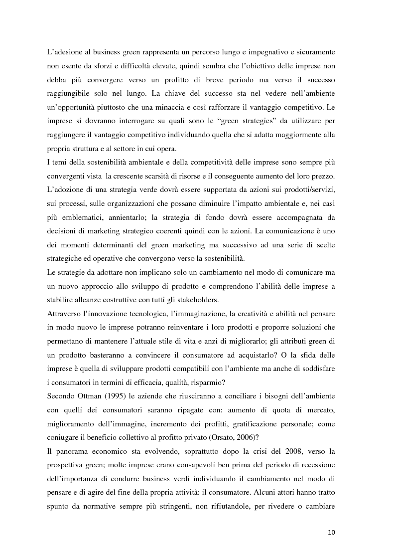 Anteprima della tesi: Il green marketing come leva del vantaggio competitivo nella green economy: il caso Palazzetti Lelio S.p.A., Pagina 3