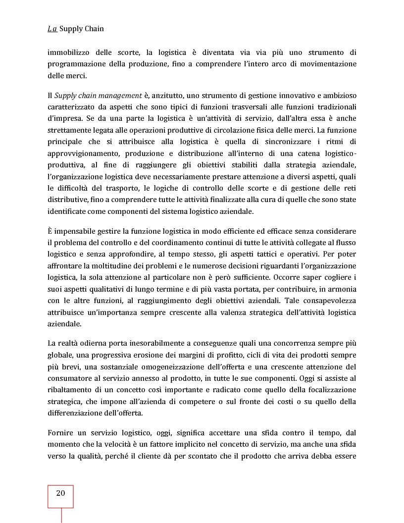 Anteprima della tesi: Performance Management applicato ad una Supply Chain: il caso CNH Italia Spa, Pagina 7