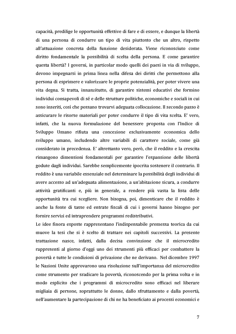 Anteprima della tesi: Green microfinance: microcredito come investimento per iniziative sostenibili, Pagina 6