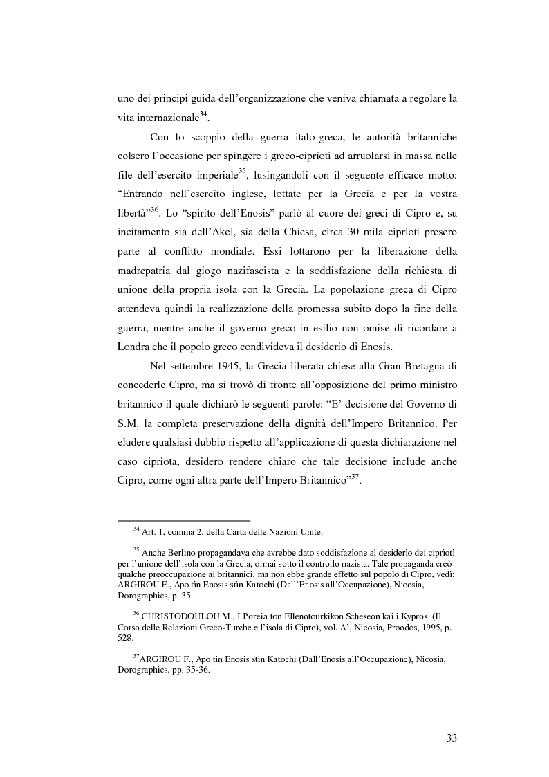 Estratto dalla tesi: La questione cipriota nel contesto delle Nazioni Unite
