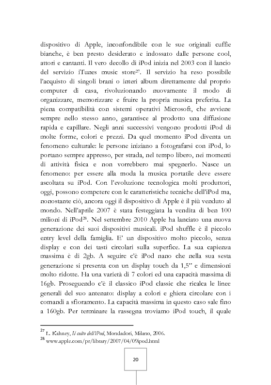 Anteprima della tesi: Il potere dei grandi miti del consumo. Marche e prodotti di culto sotto il riflettore, Pagina 6