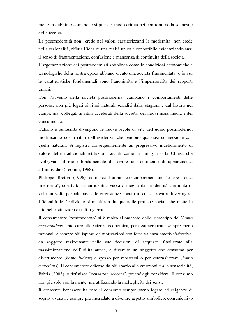 Anteprima della tesi: Il ruolo delle emozioni in pubblicità: analisi del caso aziendale CheBanca!, Pagina 6