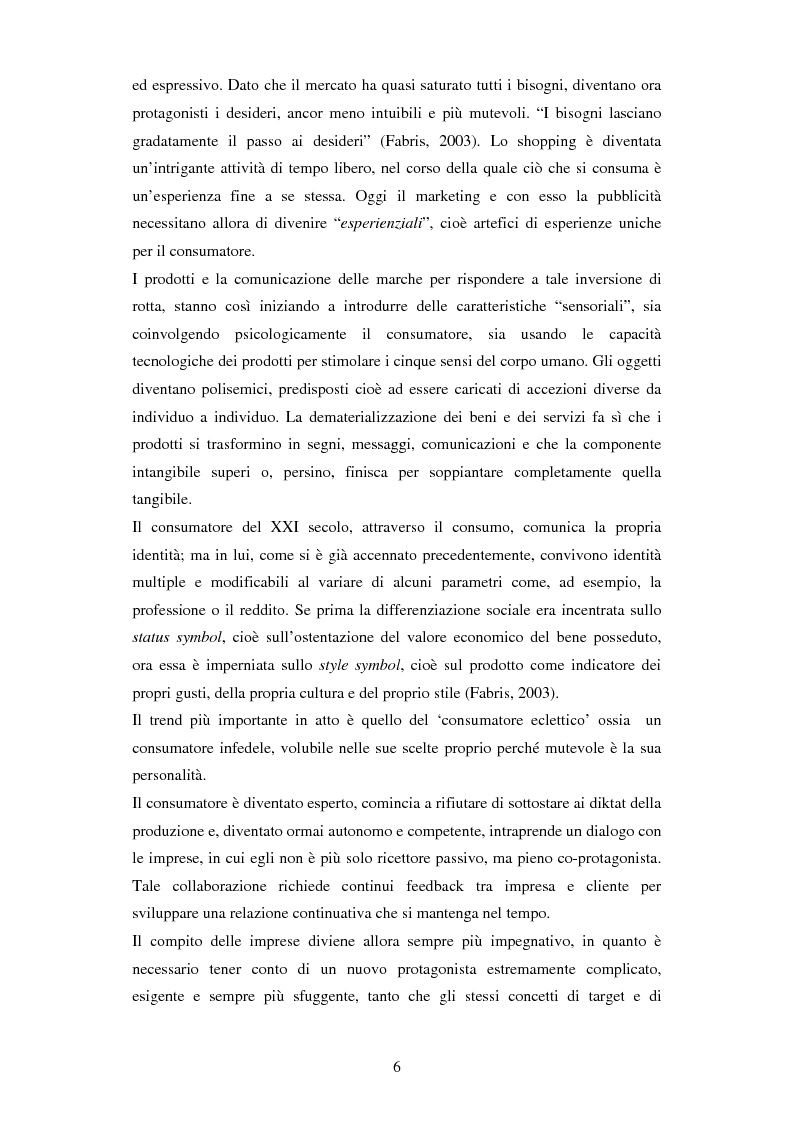 Anteprima della tesi: Il ruolo delle emozioni in pubblicità: analisi del caso aziendale CheBanca!, Pagina 7