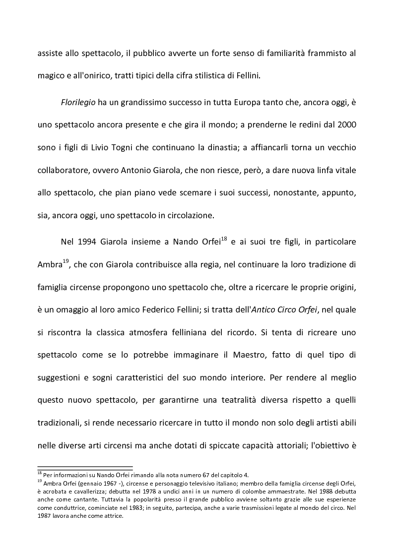 Anteprima della tesi: Fellini e il circo. Analisi di una passione, Pagina 10
