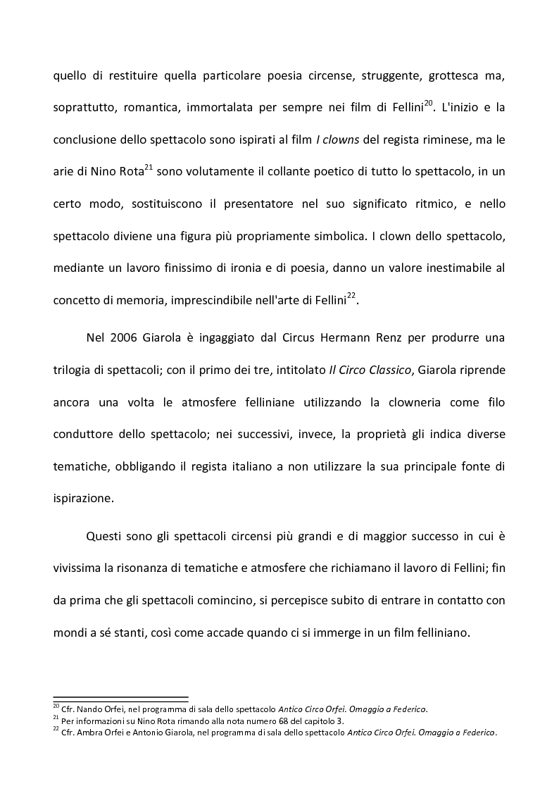 Anteprima della tesi: Fellini e il circo. Analisi di una passione, Pagina 11