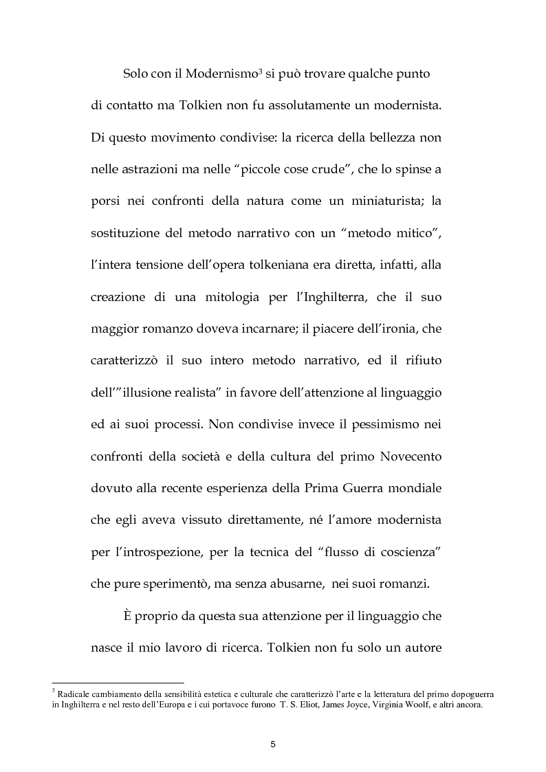 Anteprima della tesi: J.R.R. Tolkien: filologo e poeta tra antichità e '900, Pagina 4