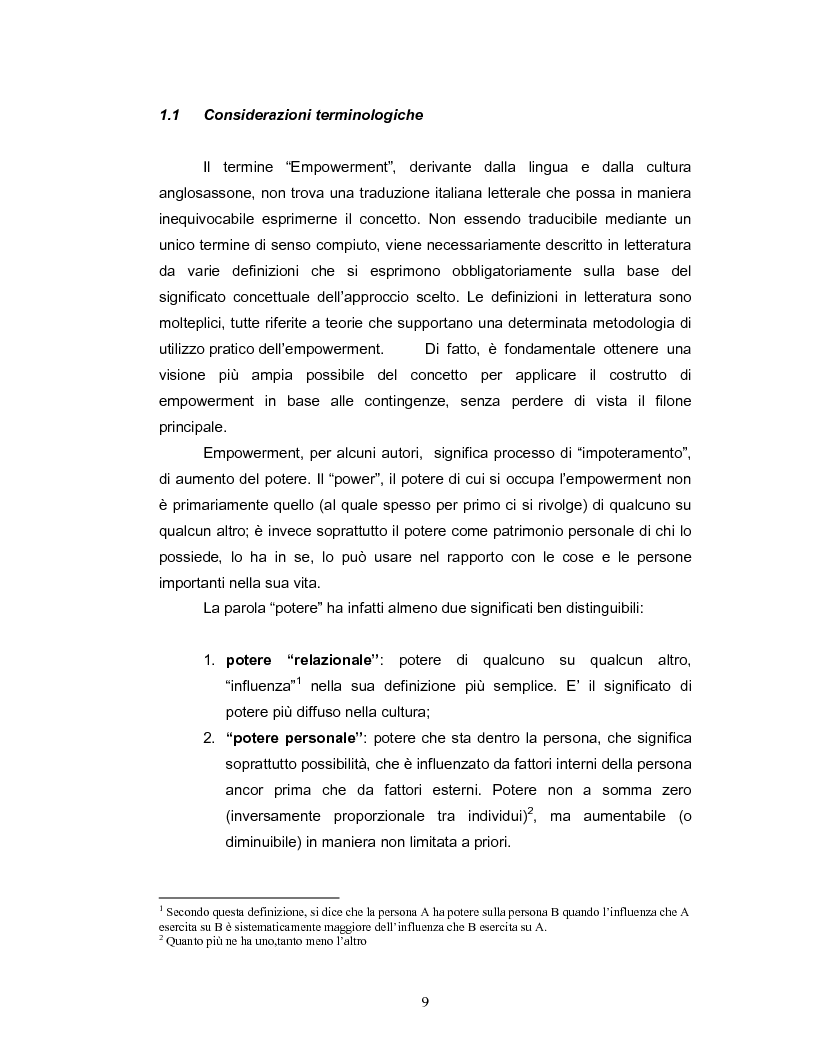 Anteprima della tesi: Coinvolgimento e partecipazione del personale nello sviluppo delle competenze: persone motivate ad alta professionalità come valore strategico per la creazione di know-how organizzativo, Pagina 10