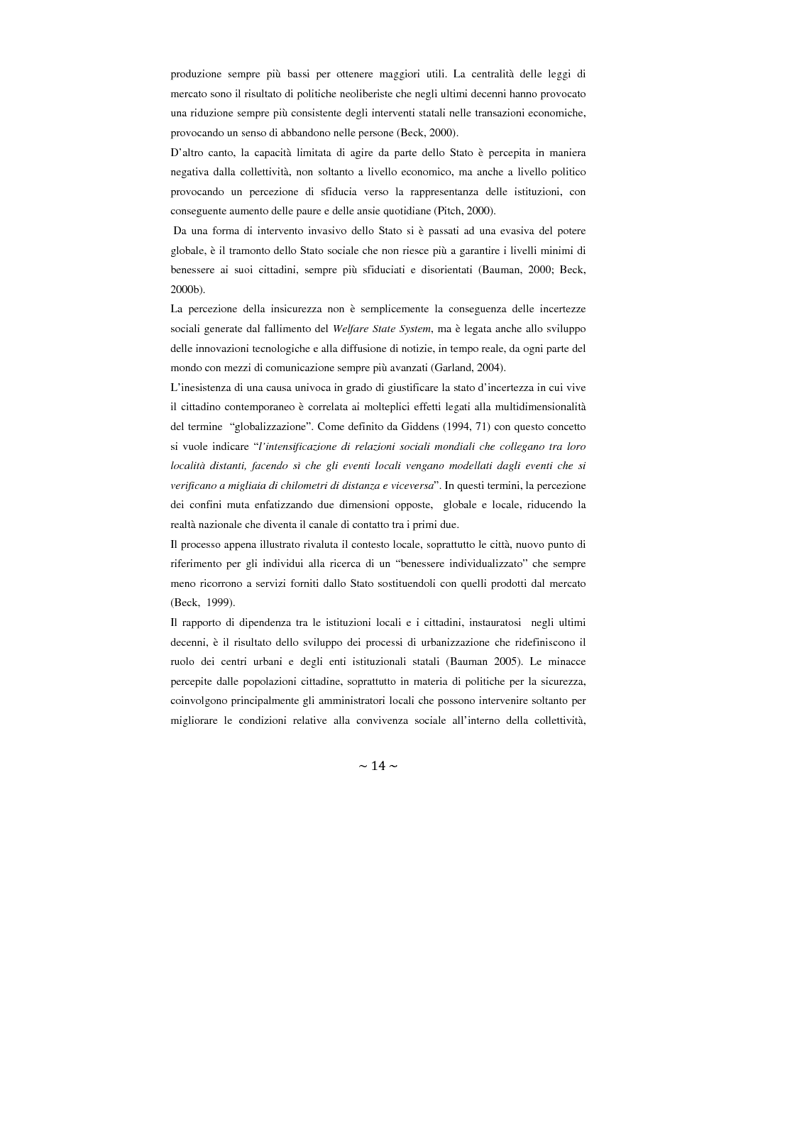 Anteprima della tesi: Contrattualizzare la sicurezza urbana, Pagina 7