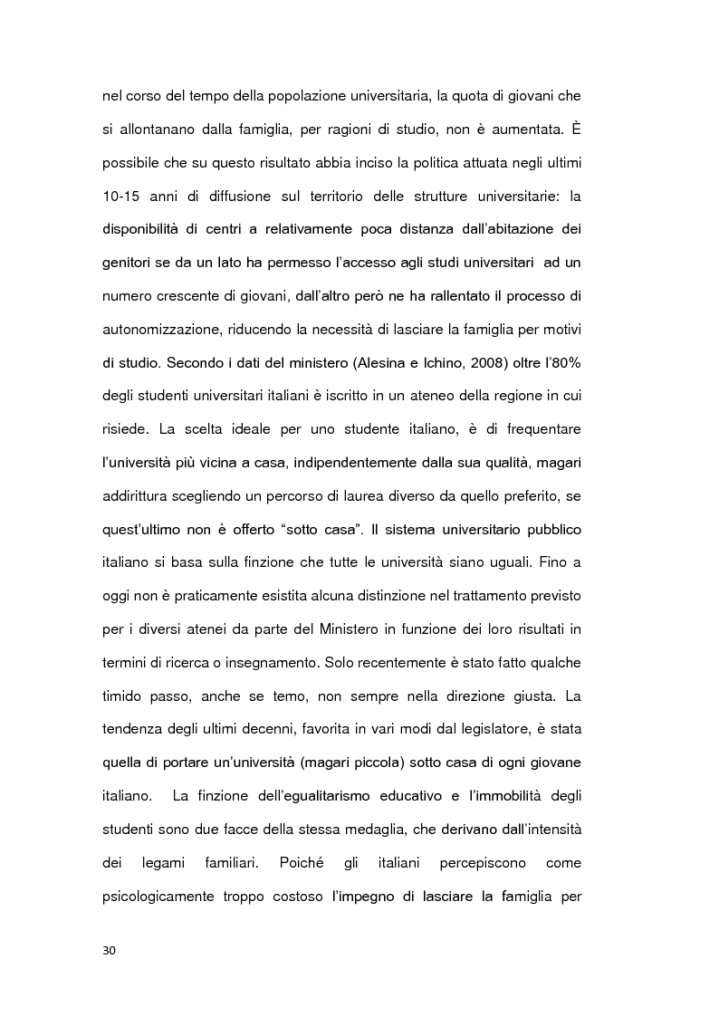 Estratto dalla tesi: Le ragioni della permanenza in famiglia dei giovani adulti italiani