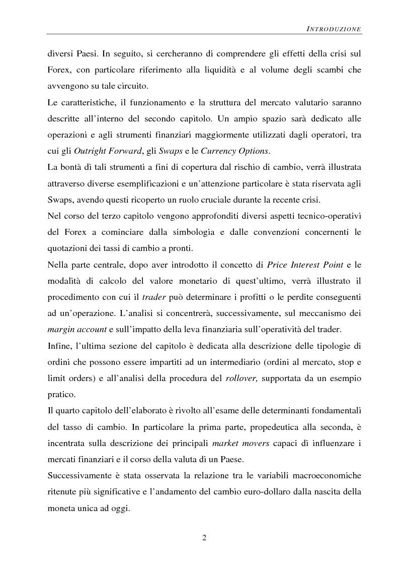 Anteprima della tesi: Gli effetti della crisi sui mercati finanziari. L'eccezione del Forex, Pagina 3