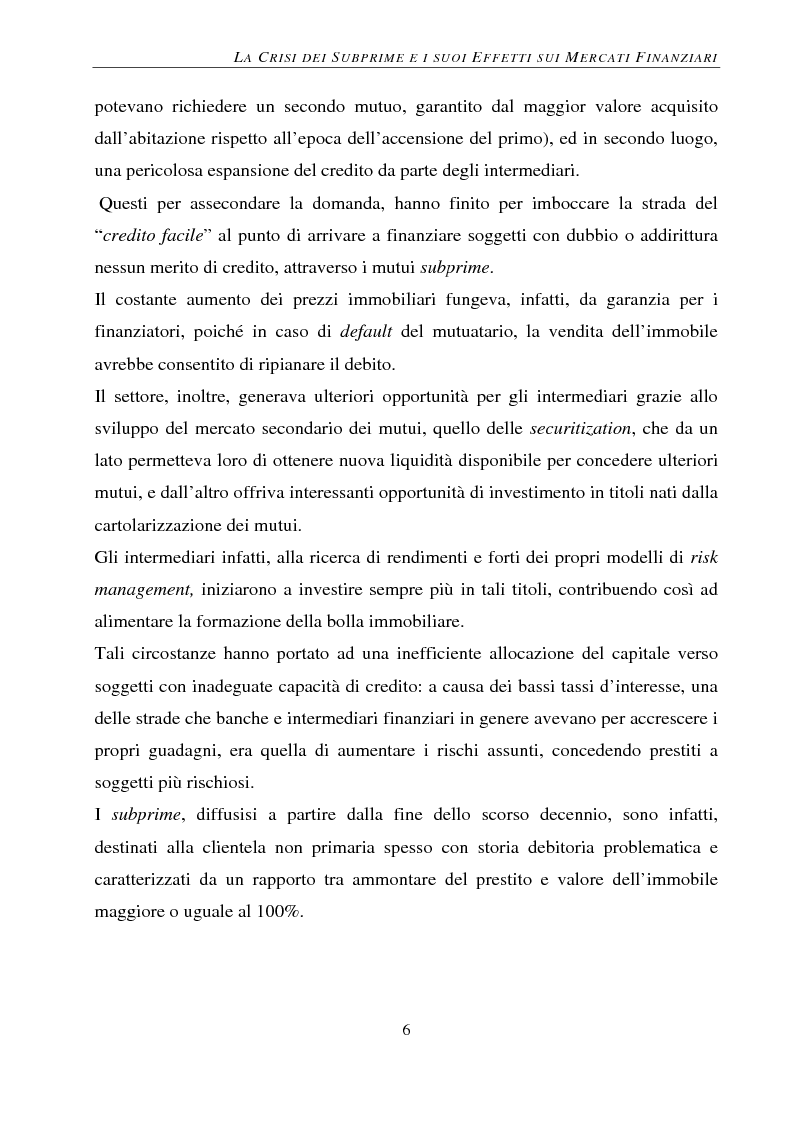 Anteprima della tesi: Gli effetti della crisi sui mercati finanziari. L'eccezione del Forex, Pagina 7