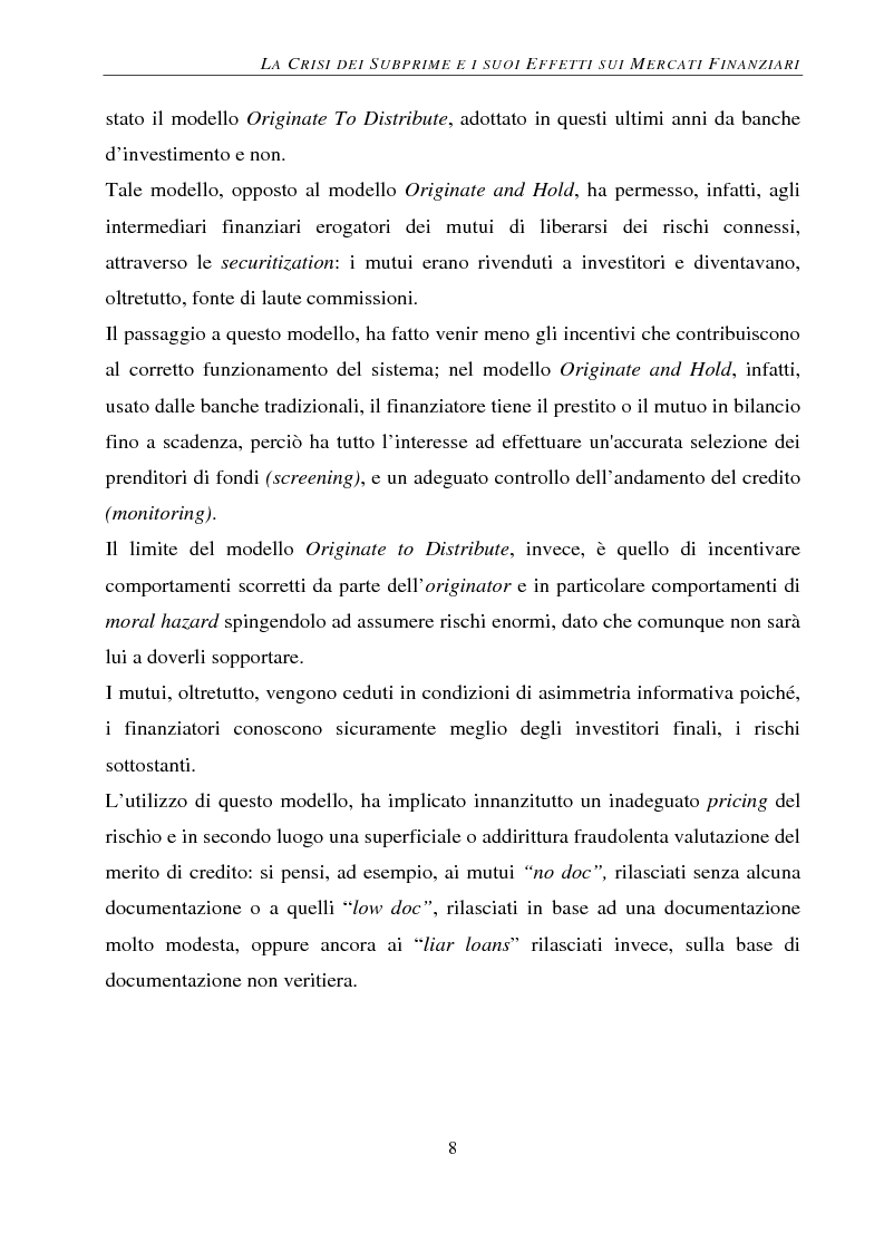 Anteprima della tesi: Gli effetti della crisi sui mercati finanziari. L'eccezione del Forex, Pagina 9
