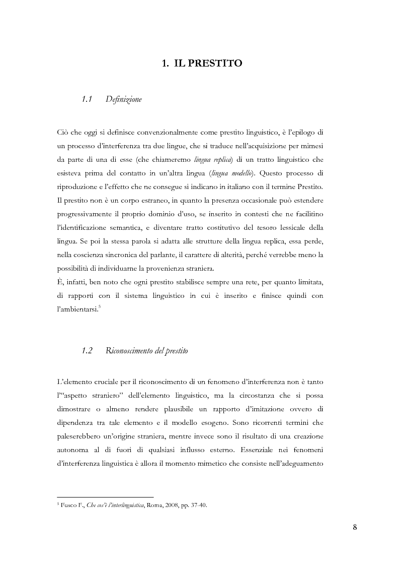 Anteprima della tesi: Gli ispanismi nei dialetti lombardi: l'area lombarda-occidentale, Pagina 9
