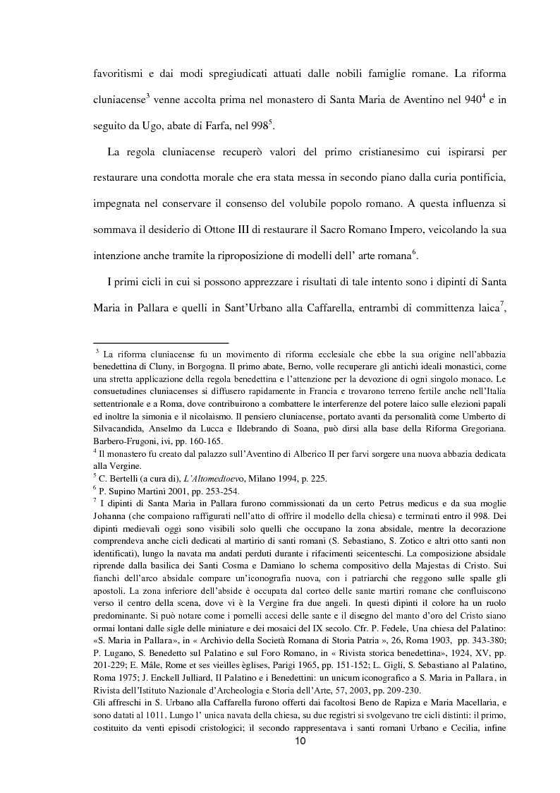 Anteprima della tesi: I dipinti murali di S. Benedetto in Piscinula a Roma, Pagina 3