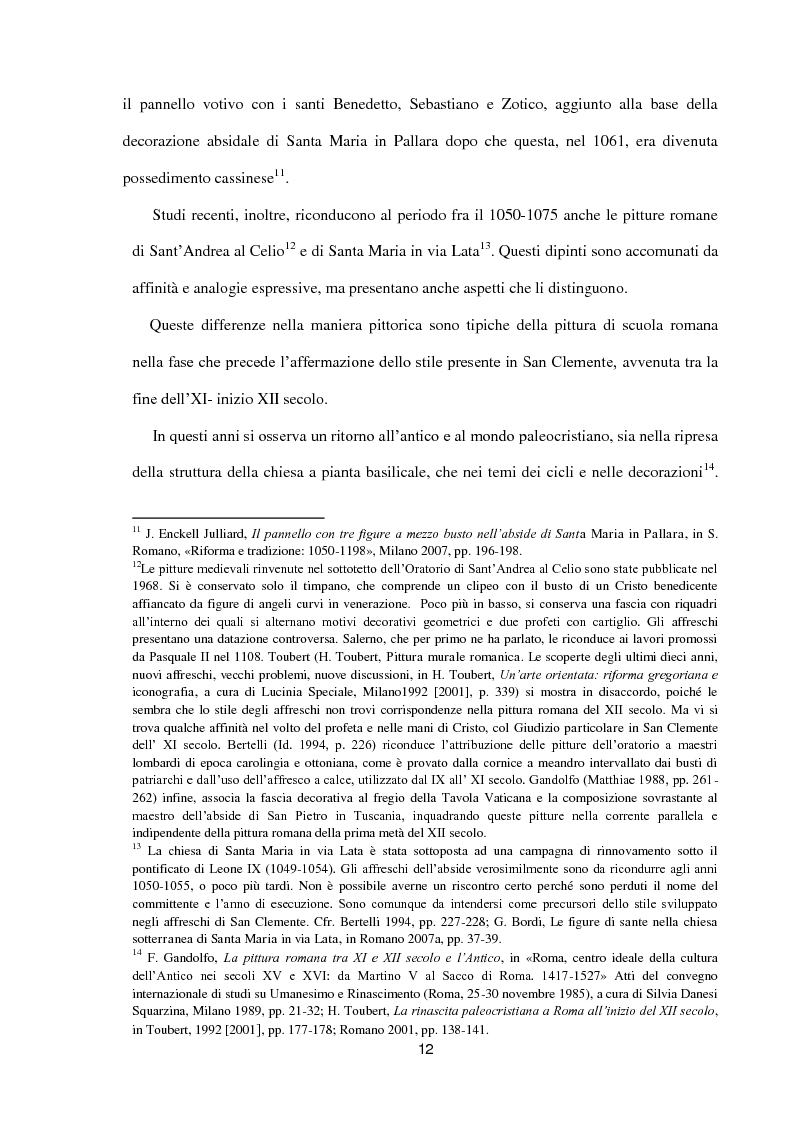 Anteprima della tesi: I dipinti murali di S. Benedetto in Piscinula a Roma, Pagina 5