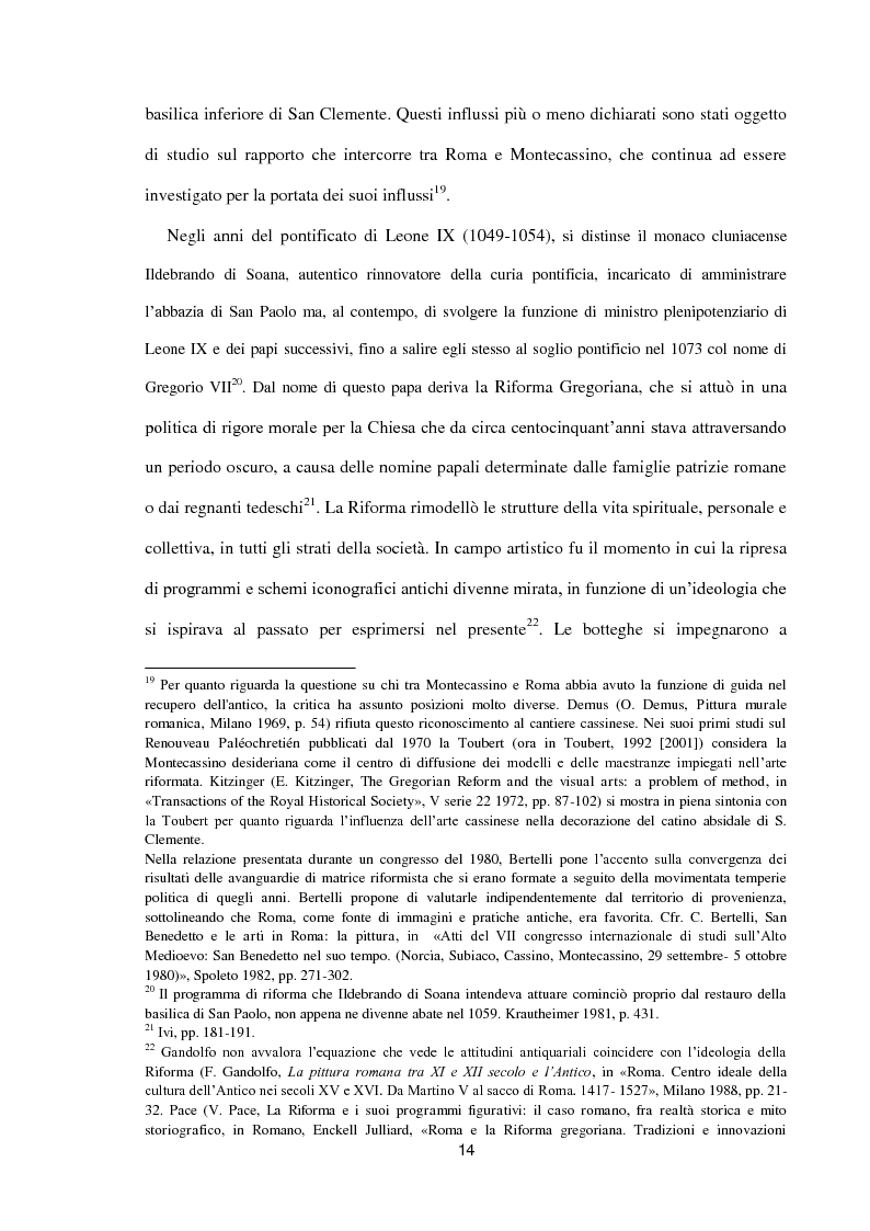Anteprima della tesi: I dipinti murali di S. Benedetto in Piscinula a Roma, Pagina 7