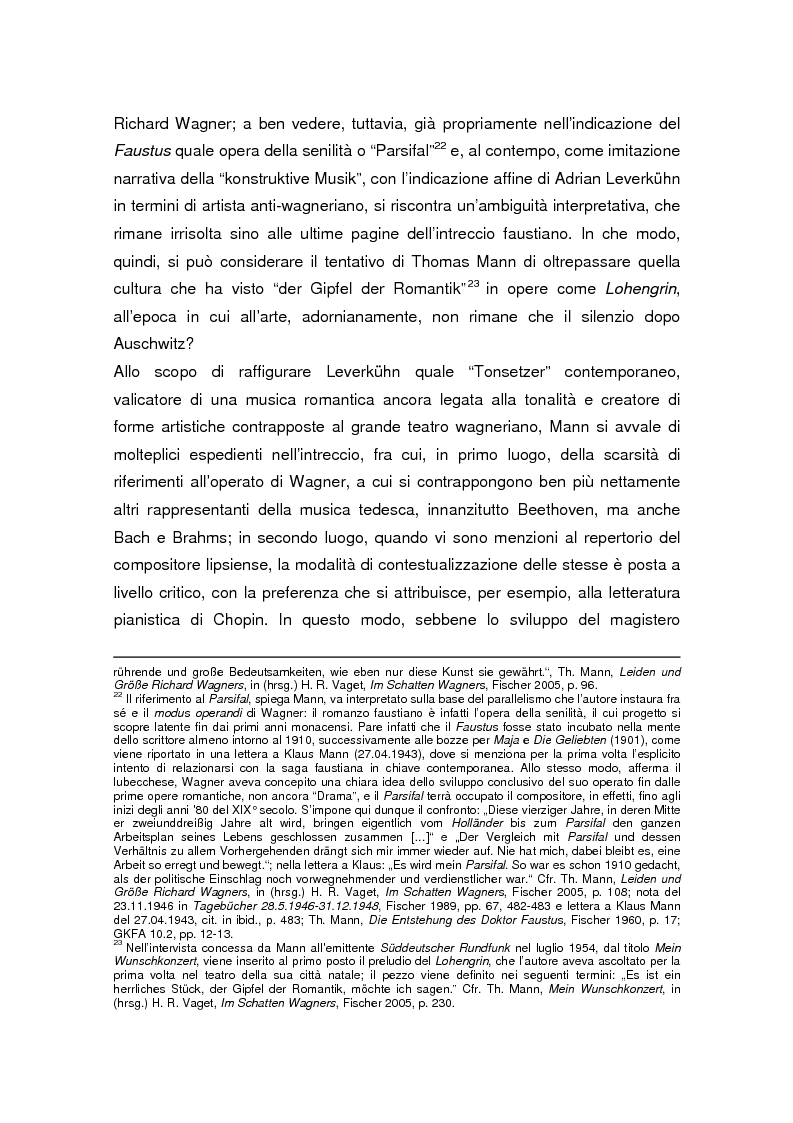 Anteprima della tesi: Thomas Mann e Adrian Leverkühn. L’ideazione del romanzo «Doktor Faustus» tra Wagner, Adorno e Schönberg, Pagina 11