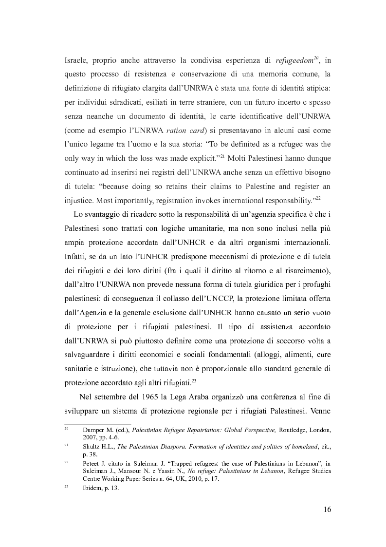 Anteprima della tesi: Identità, marginalizzazione e conflitto nei campi profughi palestinesi in Libano. Il campo di Nahr el-Bared., Pagina 8