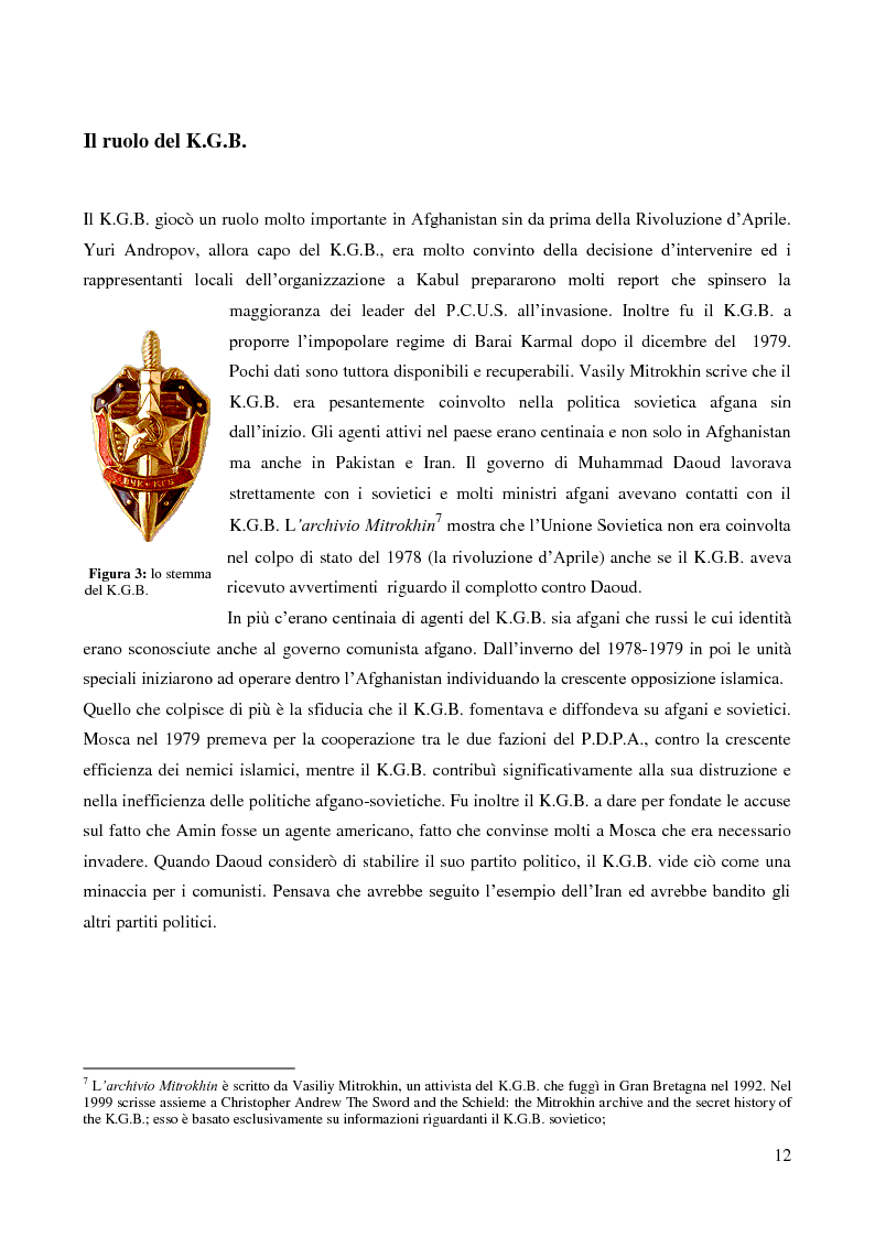 Anteprima della tesi: Il coinvolgimento della Cia e degli ulteriori attori nella guerra per procura anti-Urss in Afghanistan, Pagina 10