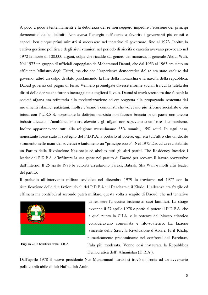 Anteprima della tesi: Il coinvolgimento della Cia e degli ulteriori attori nella guerra per procura anti-Urss in Afghanistan, Pagina 6