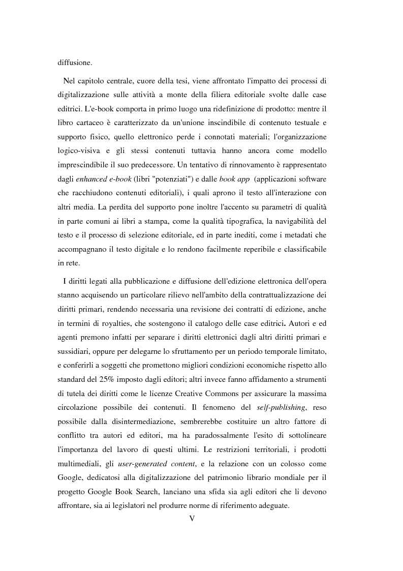 Anteprima della tesi: Google Books, book apps, e-readers: l'editore è davvero destinato a sparire?, Pagina 3