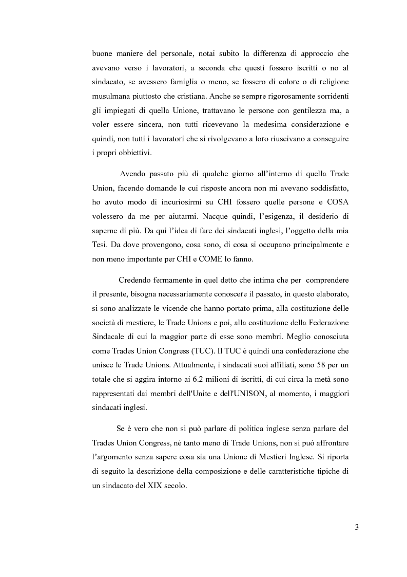 Anteprima della tesi: Trades Union Congress: Strumento di pressione sui Partiti Politici, Pagina 3