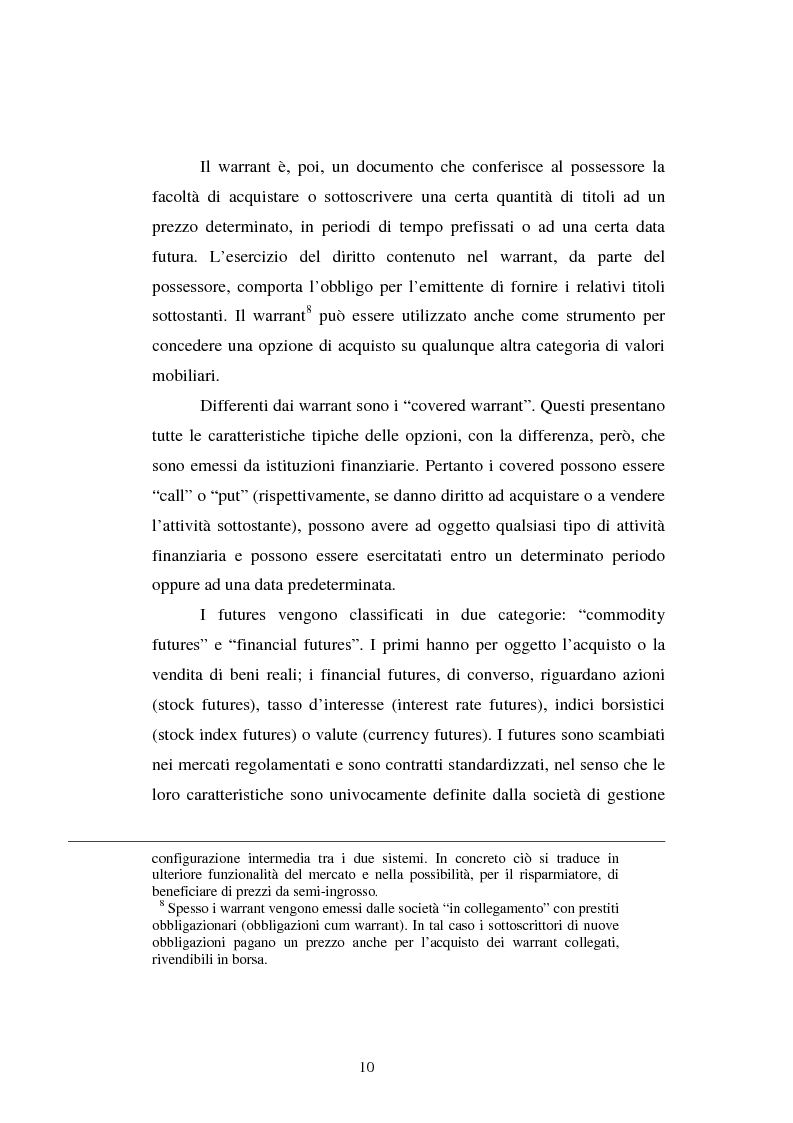 Anteprima della tesi: Le scelte di investimento e la gestione di portafoglio, Pagina 11