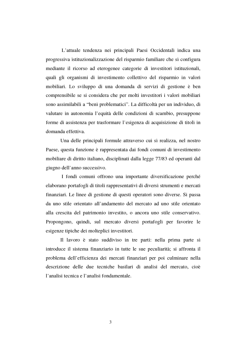 Anteprima della tesi: Le scelte di investimento e la gestione di portafoglio, Pagina 4