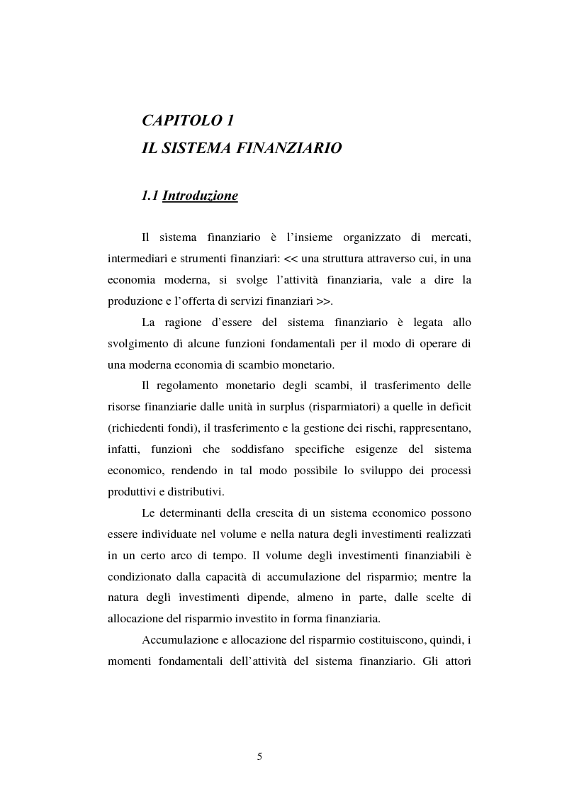 Anteprima della tesi: Le scelte di investimento e la gestione di portafoglio, Pagina 6