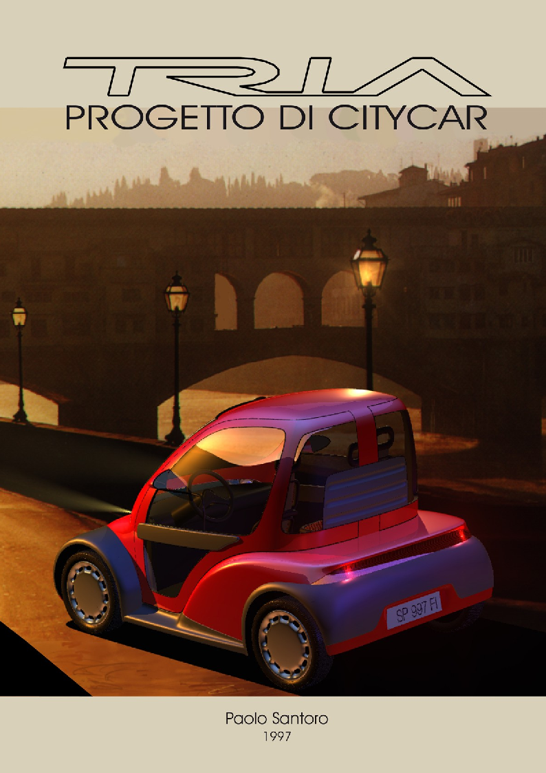 Anteprima della tesi: Tria, progetto di citycar, Pagina 1