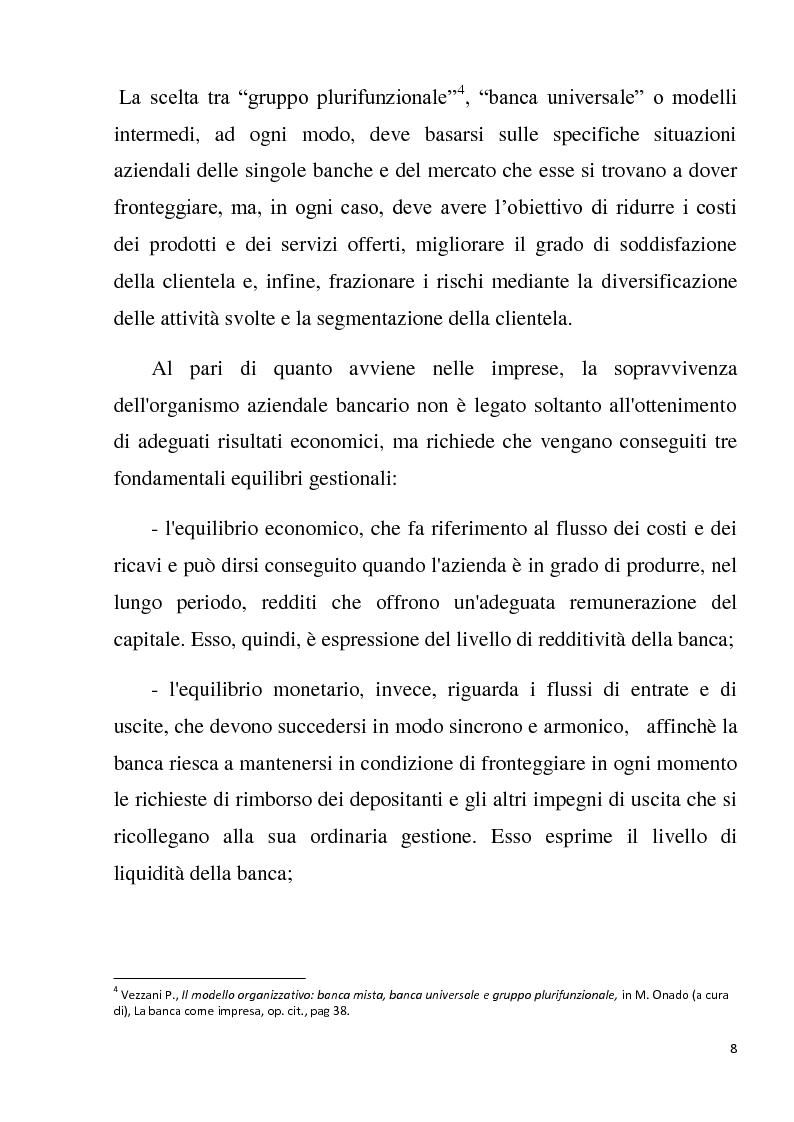 Anteprima della tesi: Il controllo di Gestione nelle banche, Pagina 4