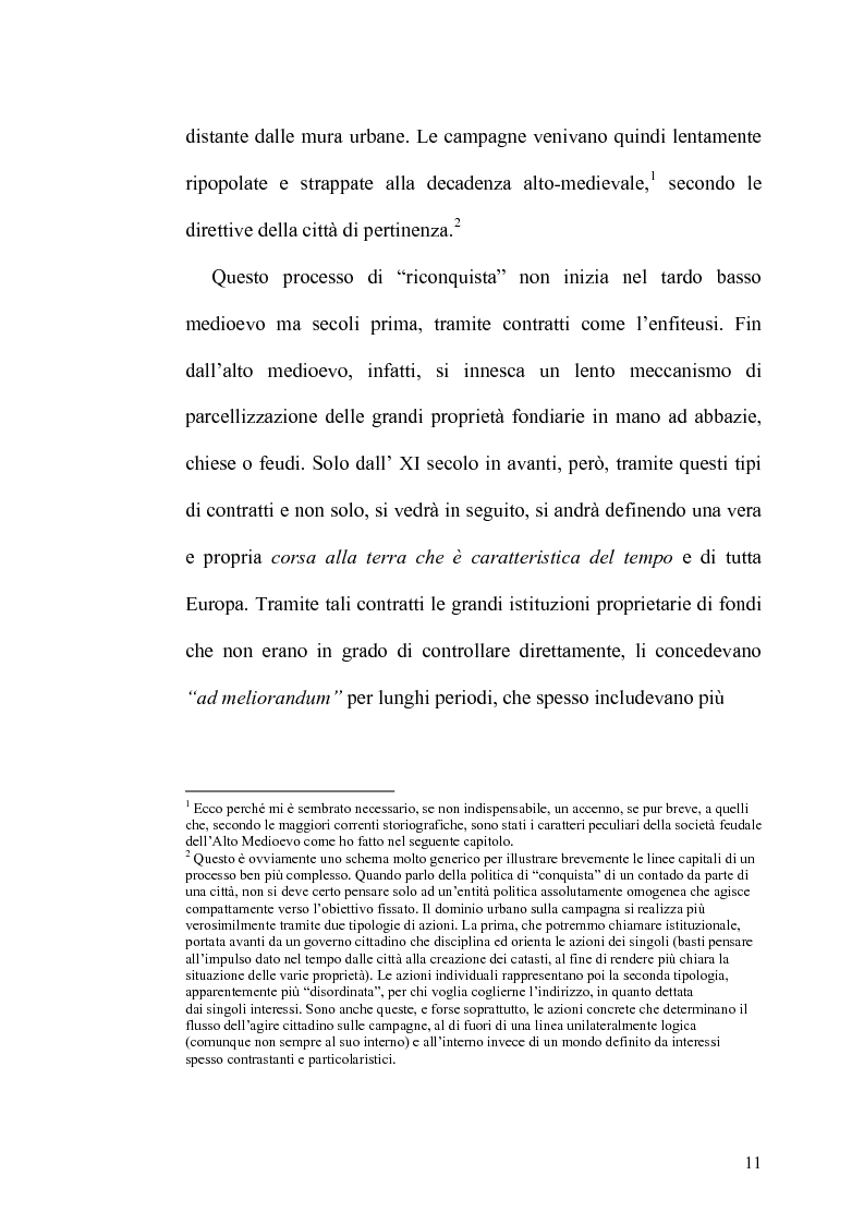 Anteprima della tesi: Il Contratto di Mezzadria nella Legislazione Statutaria Toscana tra XIII e XIV Secolo, Pagina 6