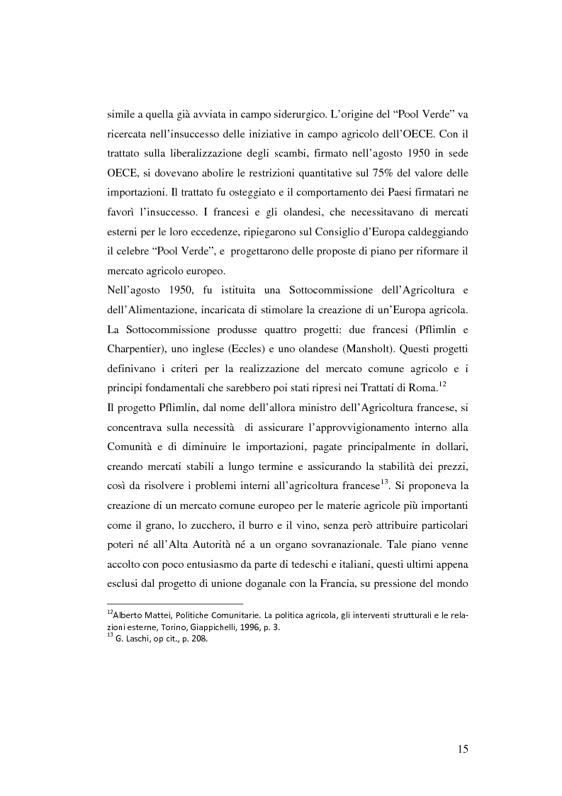 Anteprima della tesi: La rappresentanza degli interessi settoriali nel processo d’integrazione europea: le lobby agricole italiane e la riforma dell’organizzazione comune del mercato vitivinicolo, Pagina 11