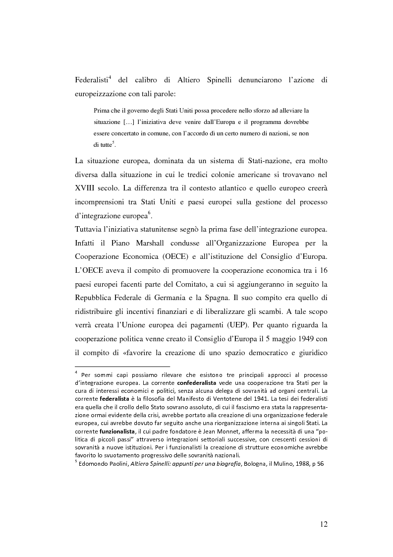 Anteprima della tesi: La rappresentanza degli interessi settoriali nel processo d’integrazione europea: le lobby agricole italiane e la riforma dell’organizzazione comune del mercato vitivinicolo, Pagina 8