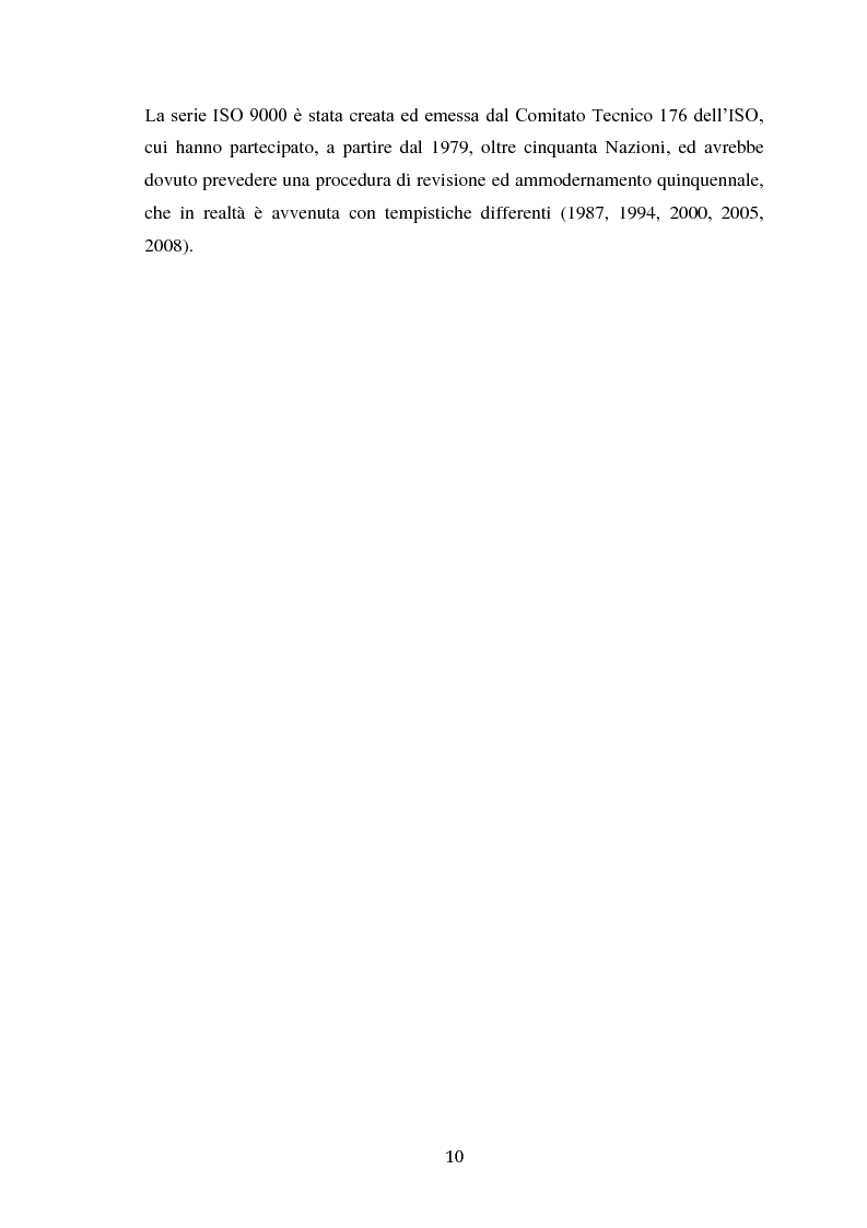 Anteprima della tesi: L'applicazione del concetto di efficacia ai sistemi di gestione della qualità: un'analisi empirica, Pagina 6