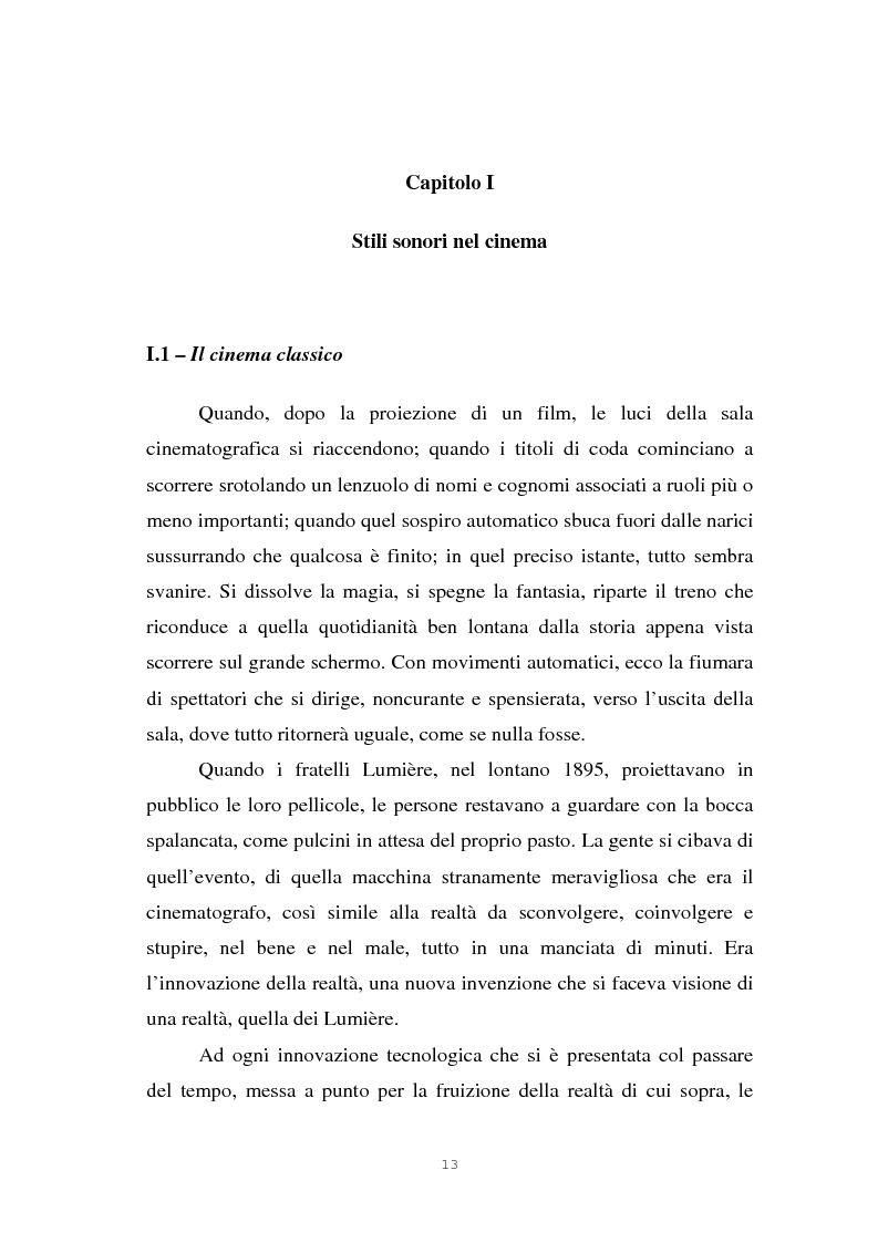 Anteprima della tesi: Il suono cinematografico: dalla presa diretta alla sintesi sonora, Pagina 10