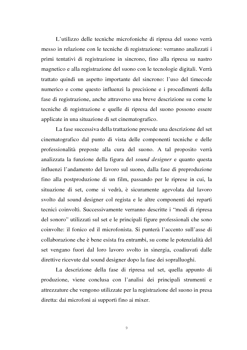 Anteprima della tesi: Il suono cinematografico: dalla presa diretta alla sintesi sonora, Pagina 6