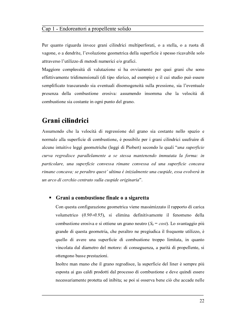 Estratto dalla tesi: Caratterizzazione balistica di SRM e motori in piccola scala