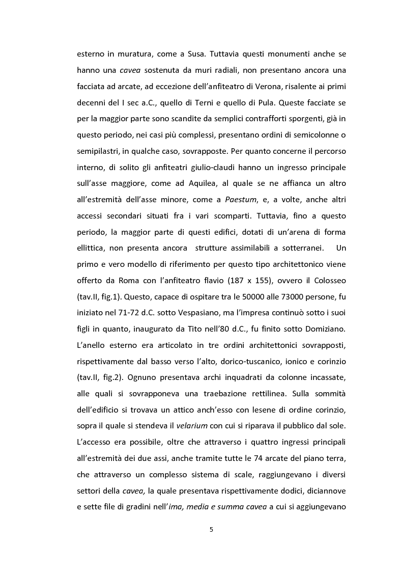 Anteprima della tesi: Anfiteatri nei Campi Flegrei, Pagina 5
