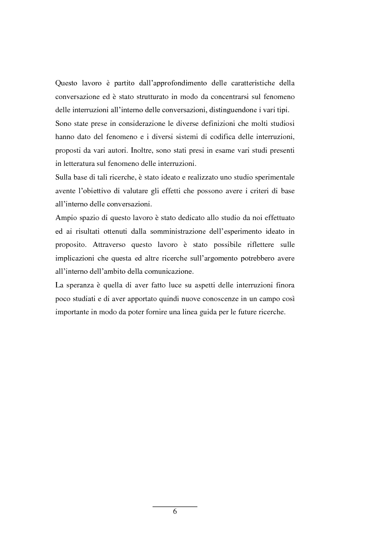 Anteprima della tesi: Uno studio sperimentale sugli effetti delle interruzioni all’interno delle conversazioni, Pagina 3
