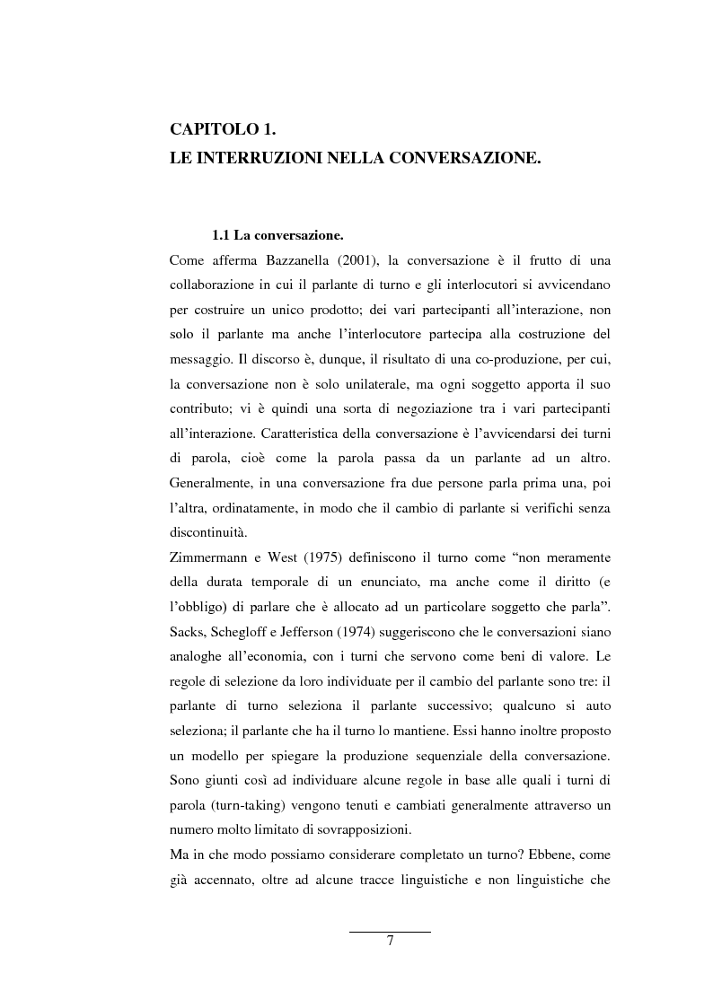 Anteprima della tesi: Uno studio sperimentale sugli effetti delle interruzioni all’interno delle conversazioni, Pagina 4