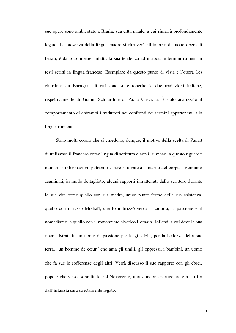 Anteprima della tesi: La metonimia in Kyra Kyralina di Panait Istrati, Pagina 3