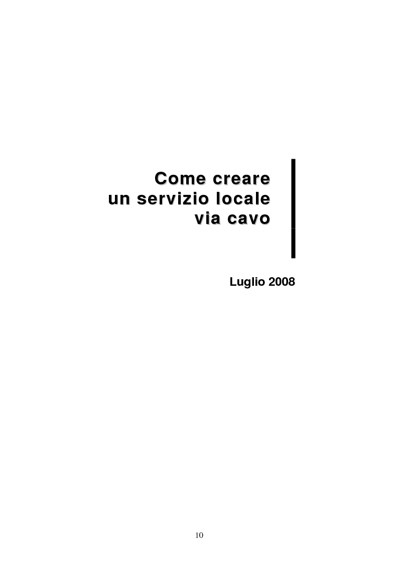 Anteprima della tesi: Traduzione e commento del testo “Comment créer un service local non-hertzien”, Pagina 3