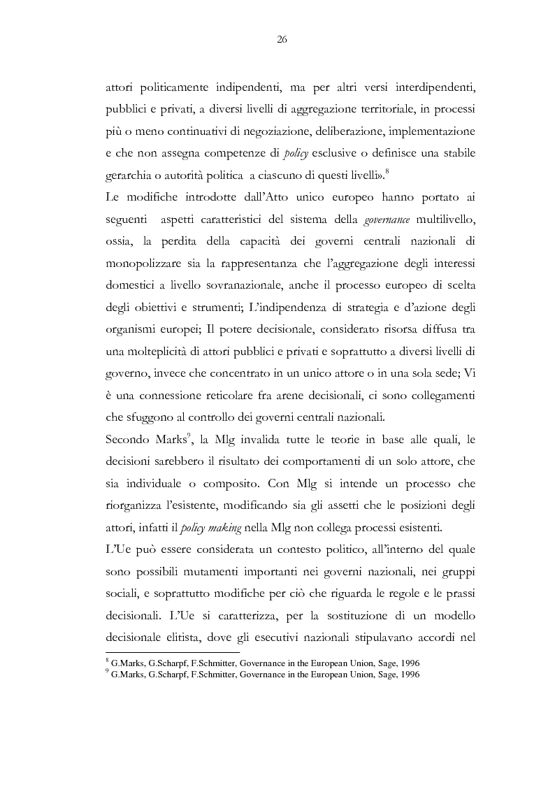 Estratto dalla tesi: Il policy making dell'Unione Europea