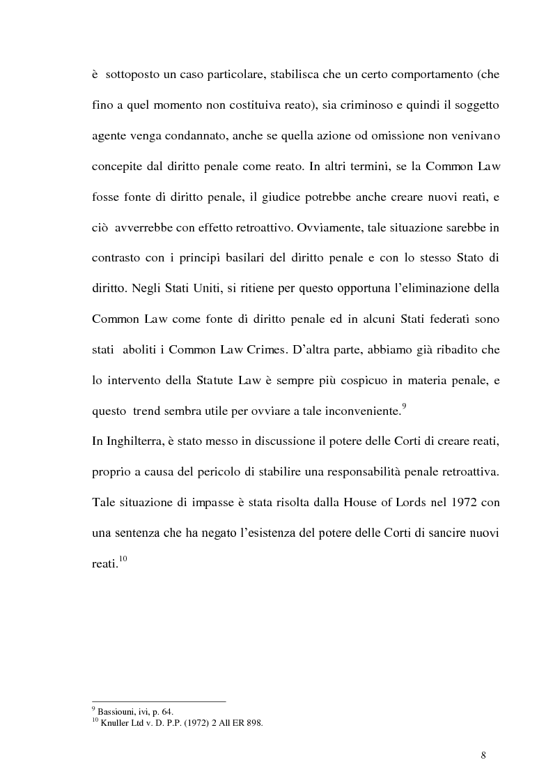 Anteprima della tesi: Il reato di corruzione: analisi comparata con il diritto inglese e federale statunitense., Pagina 8
