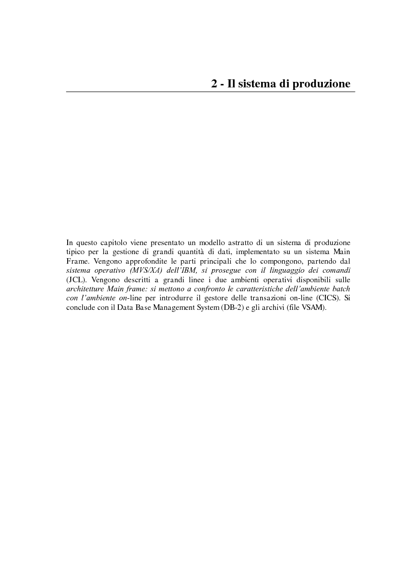 Anteprima della tesi: Tecniche di reverse engineering in riconversioni di sistemi main frame, Pagina 6