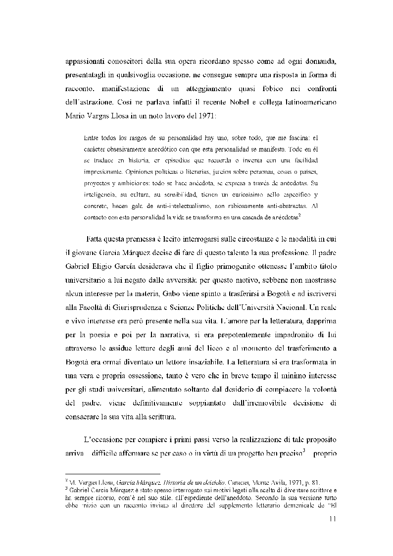 Anteprima della tesi: «El cuentero nace, no se hace» Gabriel García Márquez tra letteratura e cinema, Pagina 7