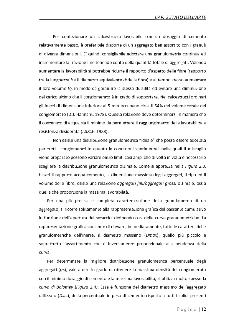 Anteprima della tesi: Studio sperimentale sul comportamento del calcestruzzo fibrorinforzato sottoposto a fatica, Pagina 10